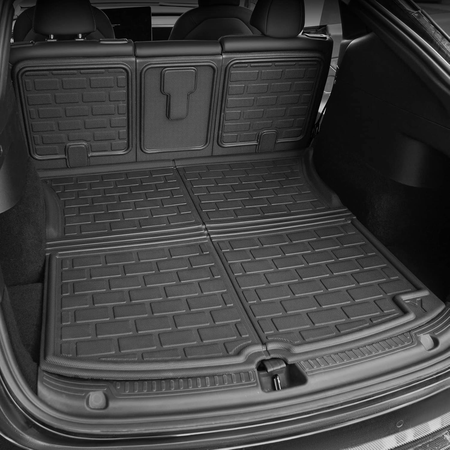Tesla Model Y Trunk Mat Rear Storage Mat Cargo Liner Set of 9 Mats for 5 Seats L810645