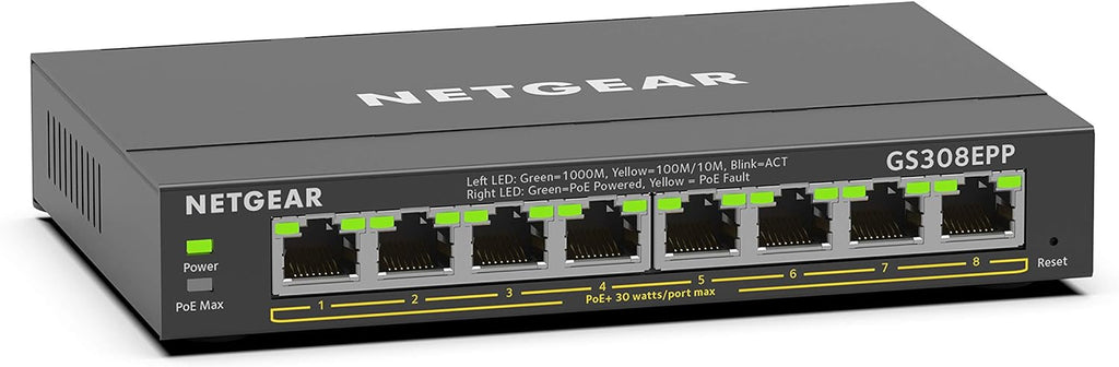 16-Port PoE Gigabit Ethernet Plus Switch with 15 x PoE+ @ 180W, 1 x 1G SFP Port Y7718