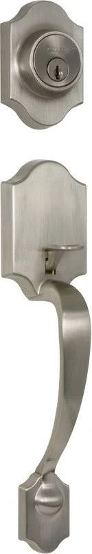 Satin Nickel Single Cylinder Entrance Handleset K2427