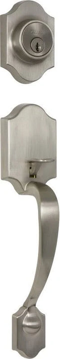 Satin Nickel Single Cylinder Entrance Handleset K2427