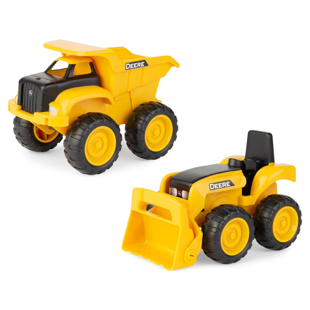 Yellow Construction Vehicle 2 Pack Dump Truck & Tractor with Loader C92722