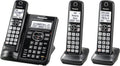 Black/Silver Trim 5 Handsets Cordless Phone System Y19926