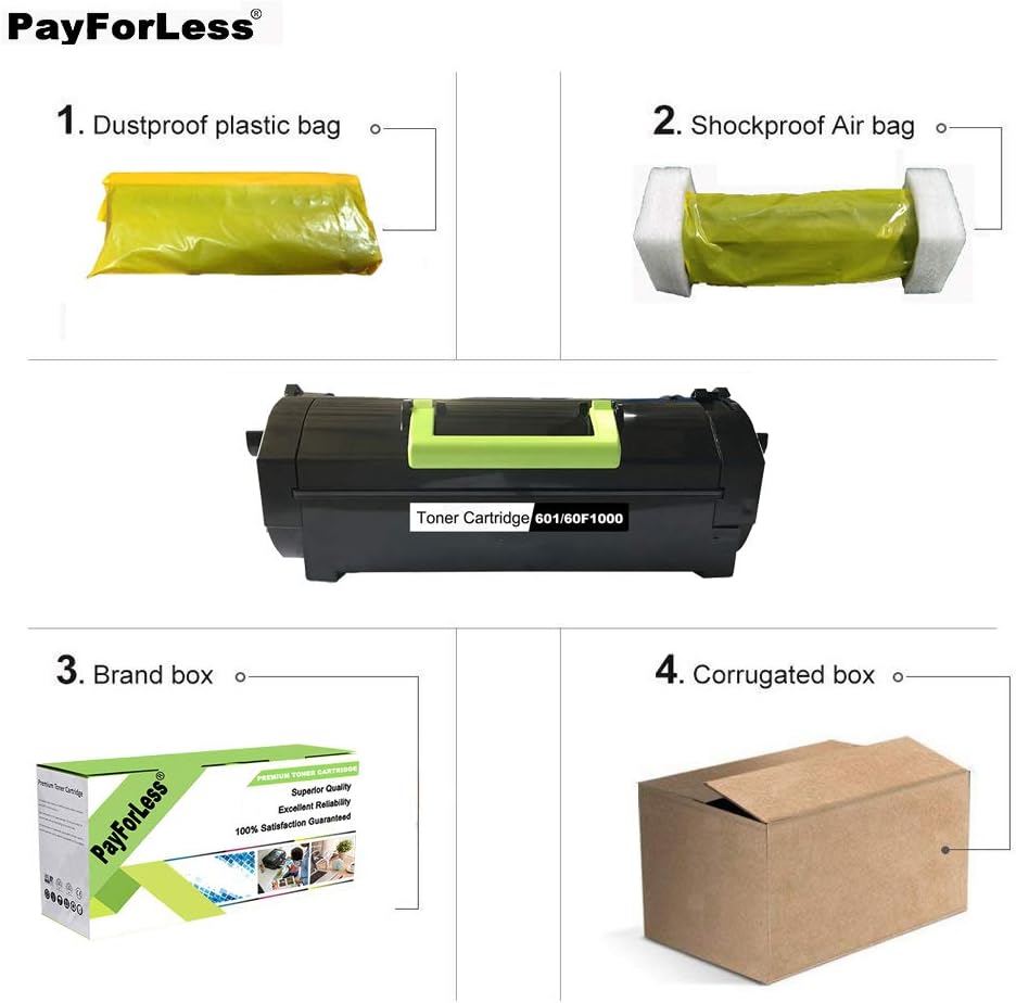 Compatible Toner Cartridge for Lexmark MX310dn MX410de MX510de MX511dte MX610dw MX611de L530