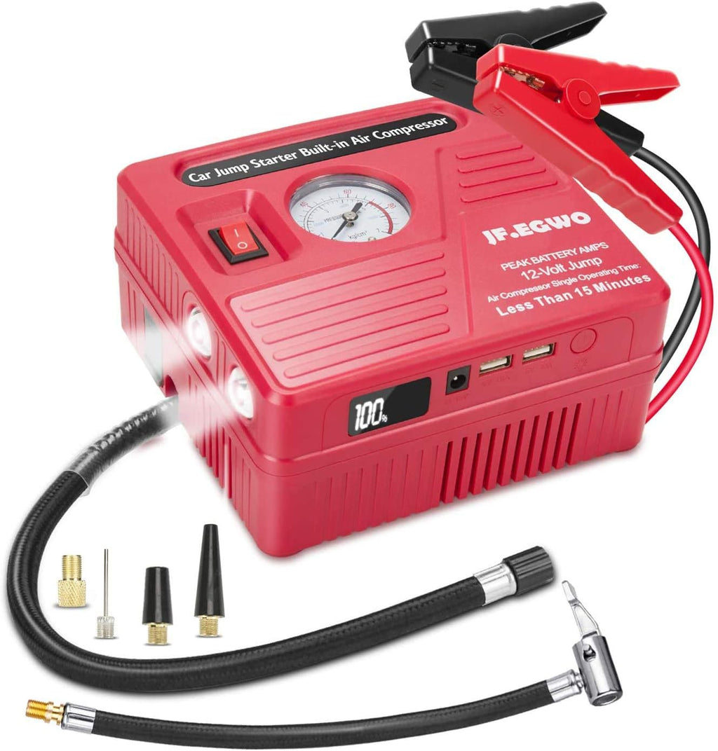 2000 AMP Jump Starter with Air Compressor F440204