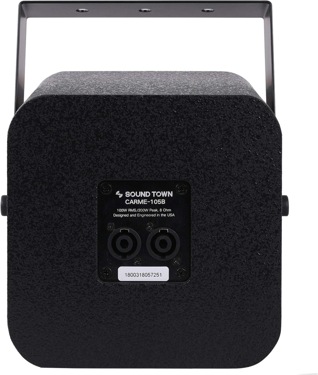 Pair of Dual 8 2-Way Passive Professional Loudspeaker, Black with U Bracket G26400
