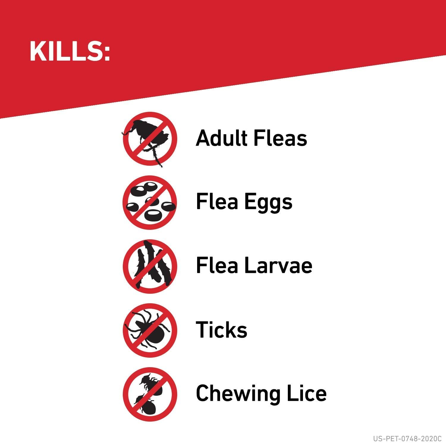 Flea and Tick Treatment for Dogs, 8 Doses U457914