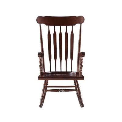 Cappuccino Finish Wooden Rocking Chair F287