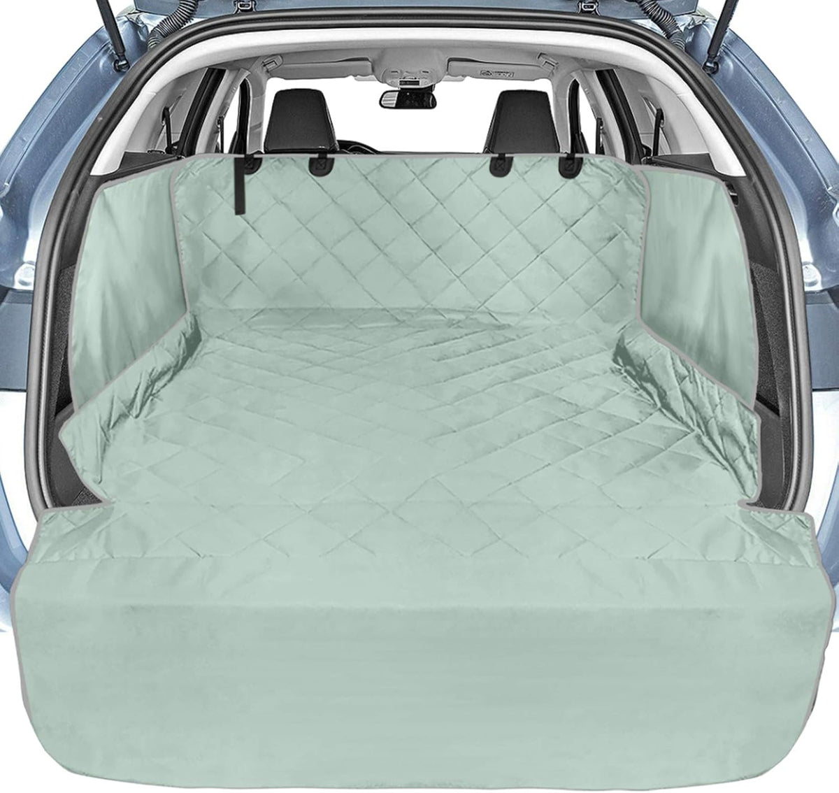 SUV Cargo Cover with Side Flaps Water Resistant Nonslip Dog Seat Cover J173