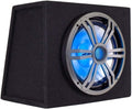 12 Inch 600 Watt Car Audio Subwoofer Enclosure with RGB Illumination I28696