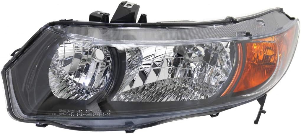 Honda Civic Headlight Assembly Pair Driver and Passenger Side M9724