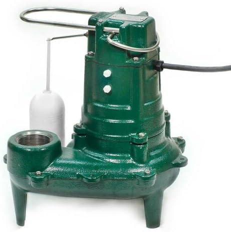 Cast Iron Sewage Pump, 230 V, 1/2 HP W977652