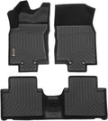 Black Floor Mats Front and Rear Car Carpet U32804