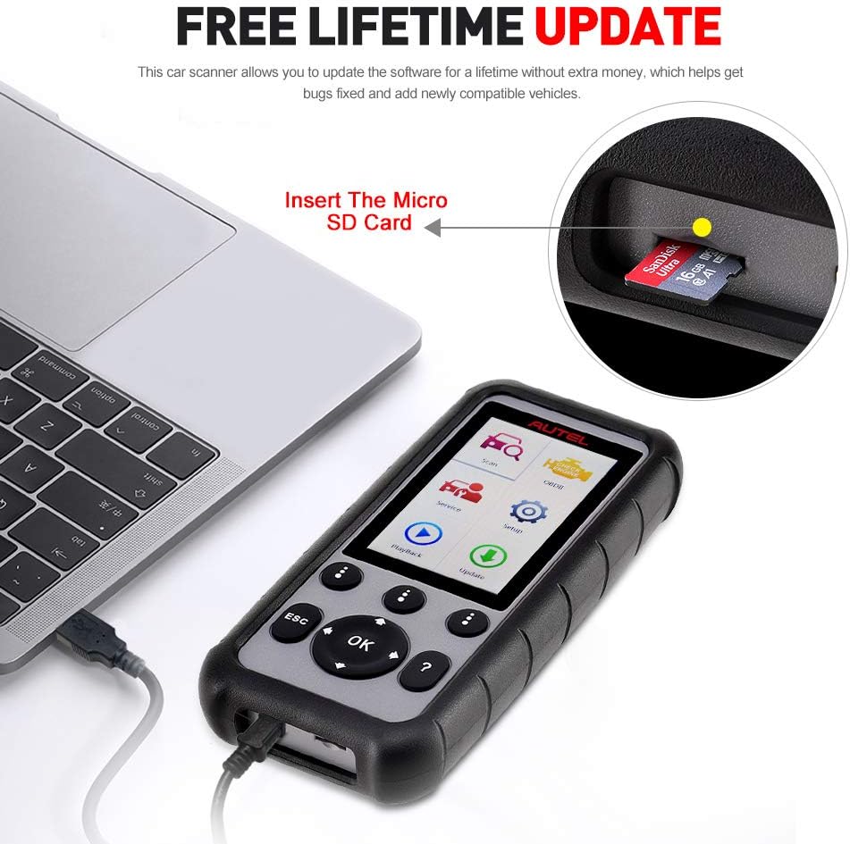 4 System Car Diagnostic Tool with ABS, Engine, Transmission, SRS OBD2 Functions B6637