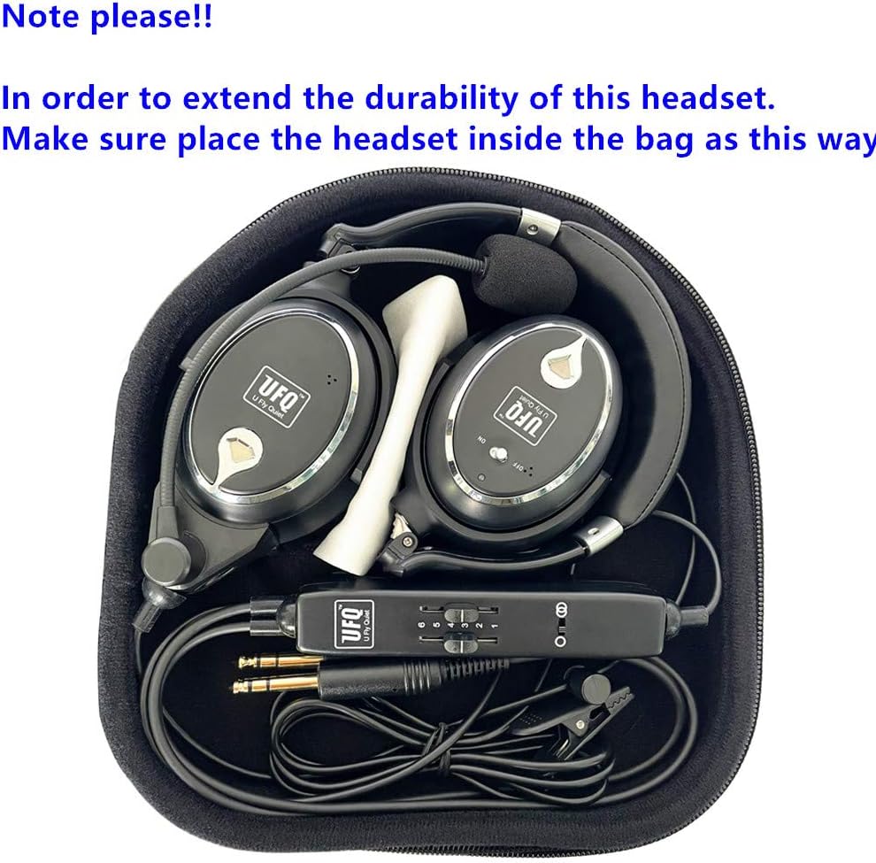 Aviation Headset with Metal Shaft and MP3 Input U476