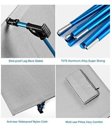 Ultralight Portable Folding Camp Bed Travel Cot Q952
