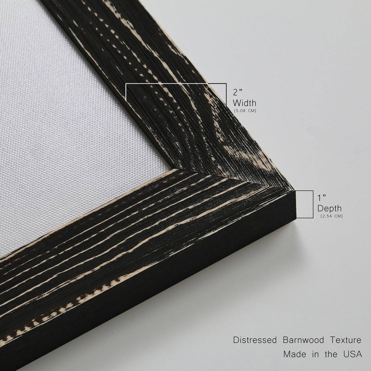 Grey Framed Canvas Y572