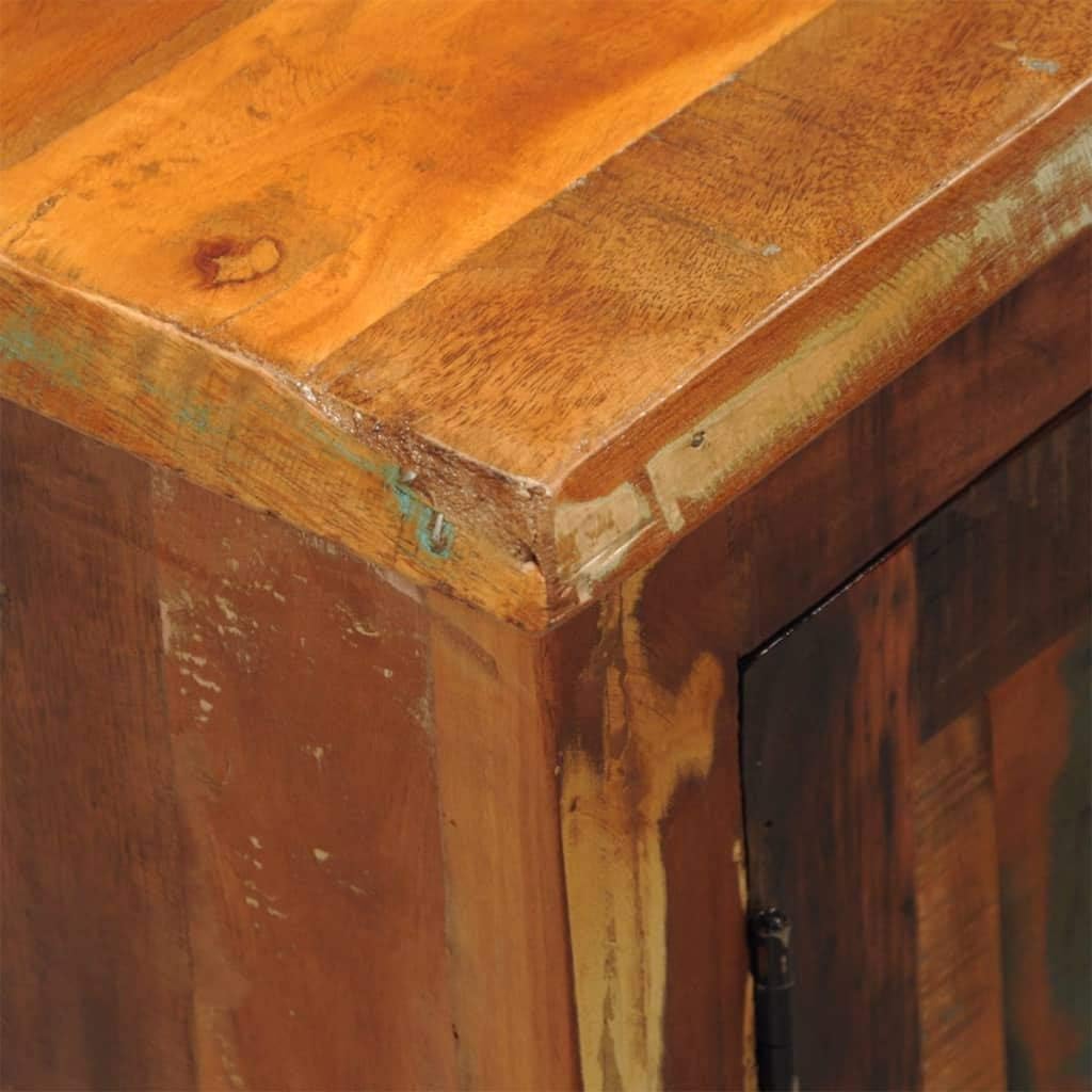 Rustic 2 Door Cabinet Reclaimed Wood Finish Console Cabinet Q46919