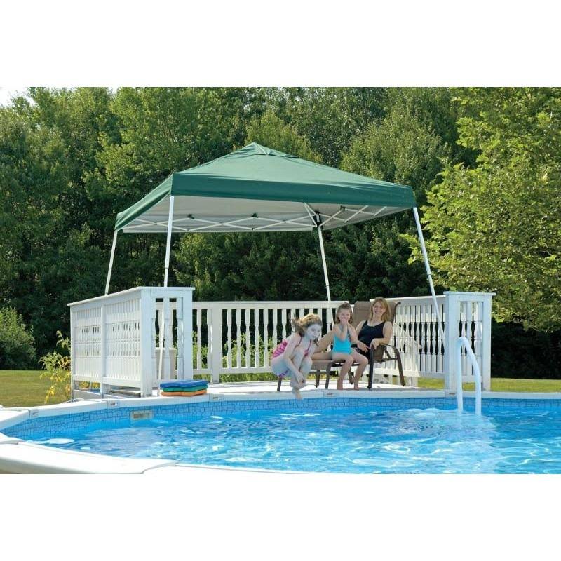 Purple 12 ft. W x 12 ft. D Slant Leg Pop-Up Canopy G834958