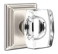 Satin Nickel Crystal Knob Dummy Pair Z8087