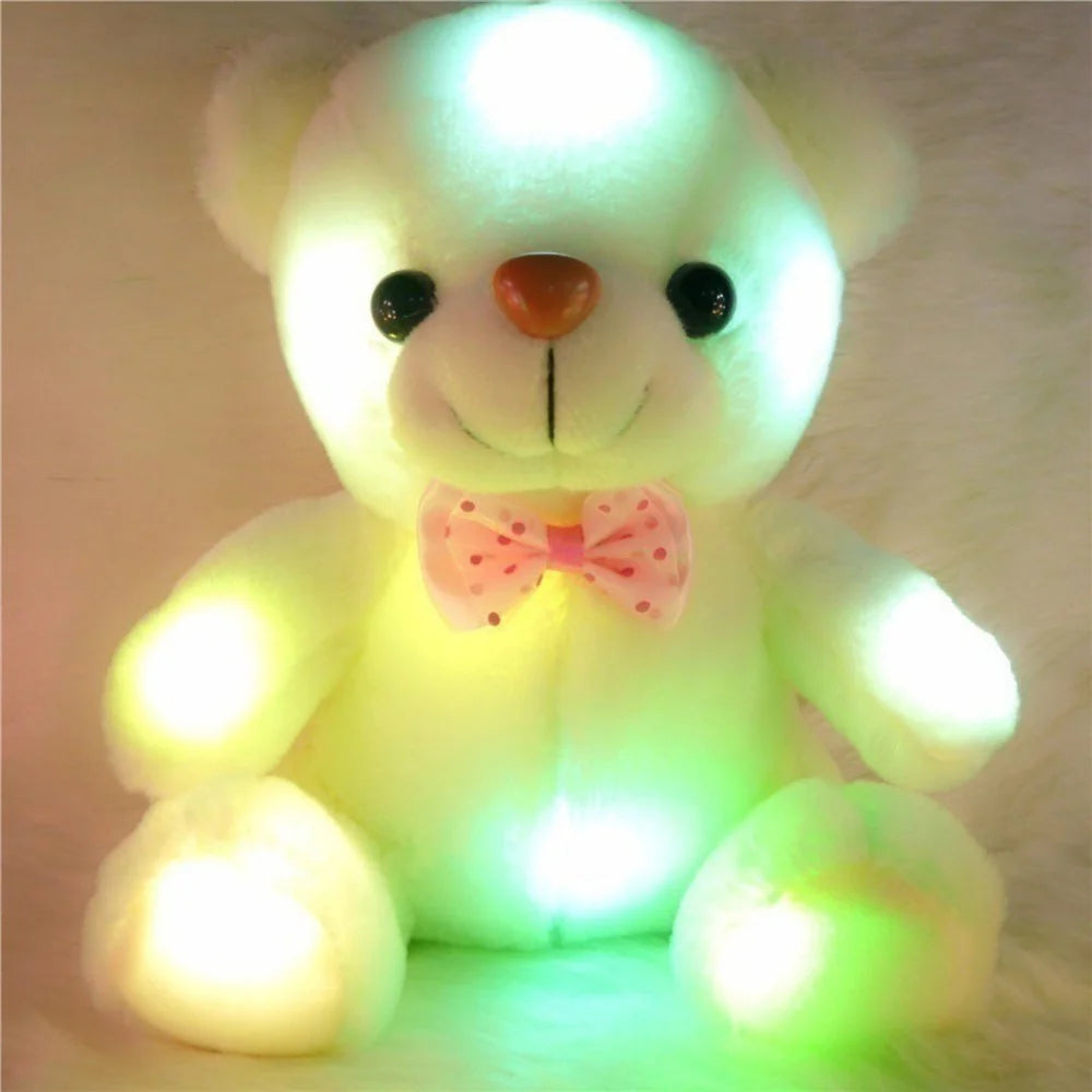 White Teddy Bear Plush Light Up Toy Z8506