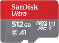 512GB microSDXC UHS-I Memory Card with Adapter, 120MB/s, C10, U1, A1, Pack of 2 B757513