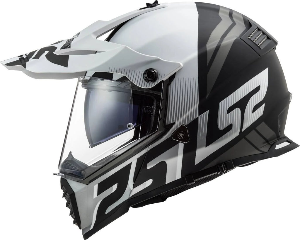 Matt White / Black Helmet Size XL D564