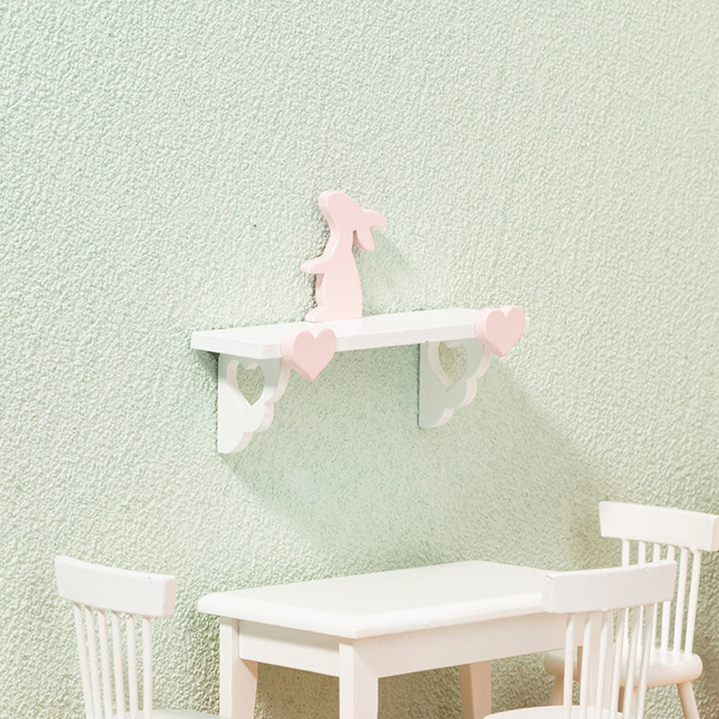 Mini Rabbit Rack Birch Dollhouse Shelf E57702
