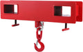 Forklift Lifting Hook, 4400lbs Capacity, Red, with Swivel Hook and Two Large T-Screws H370835