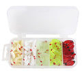 100pcs boxed Fishing Silica gel soft bait Artificial Maggots D97283
