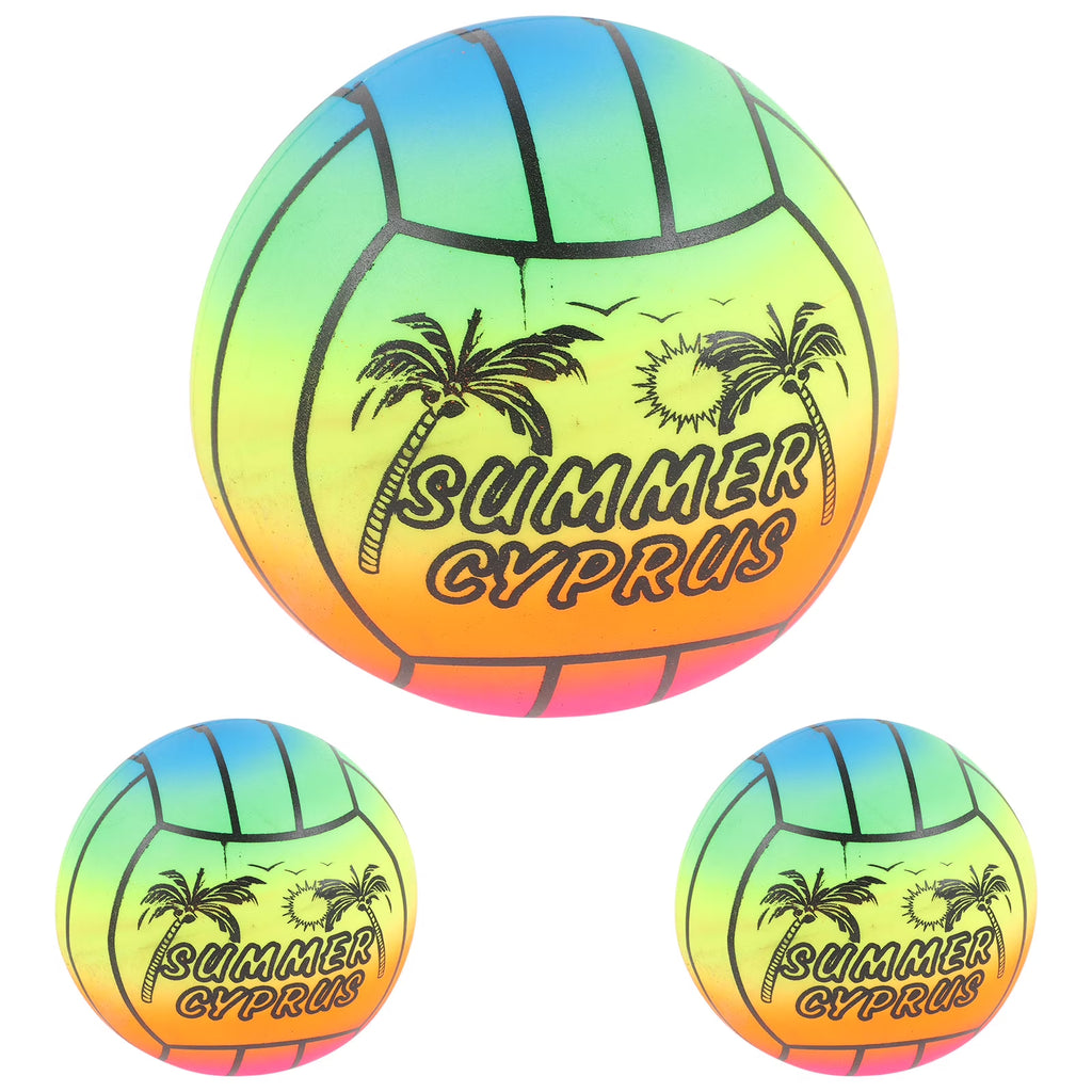 3 Pcs Rubber Playground Balls W30866