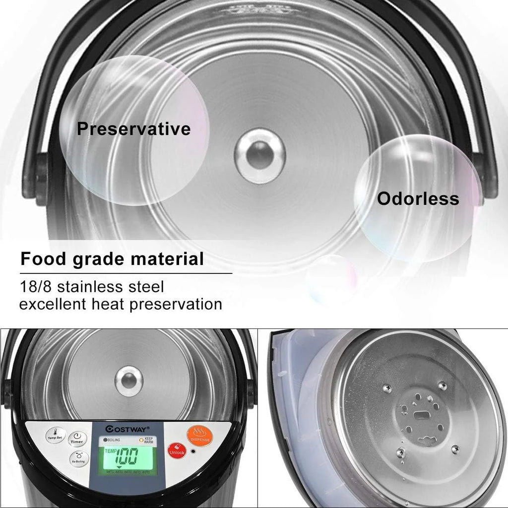 5-Liter Stainless Steel Electric Hot Water Boiler U6593