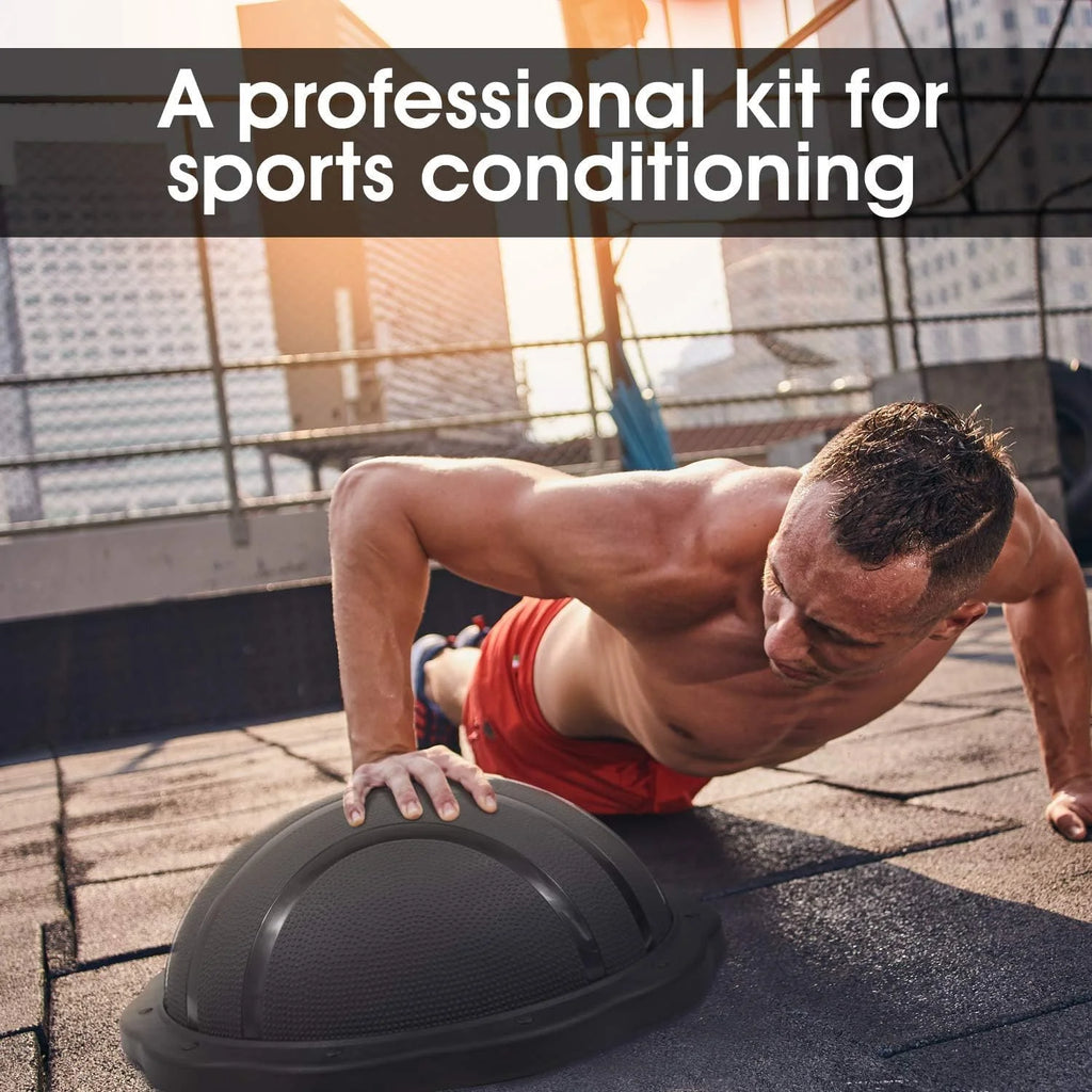 Black Matte Half Ball Balance Trainer T4086