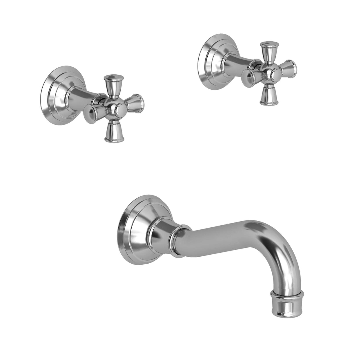 Jacobean Wall Mount Tub Faucet Biscuit R4481