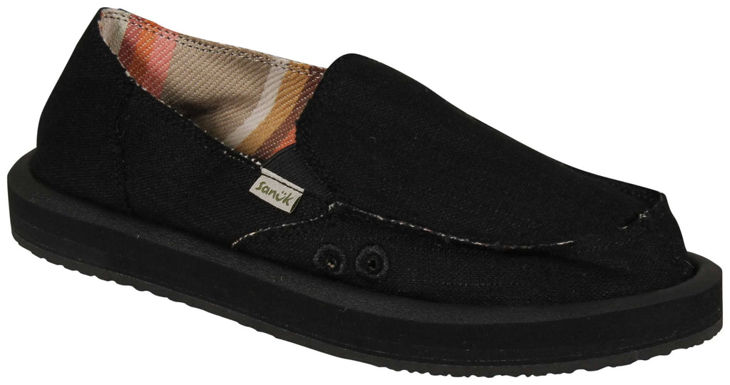 Hemp Black Soft Top Shoes Q39875
