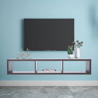 Brown Floating TV Console Q8720