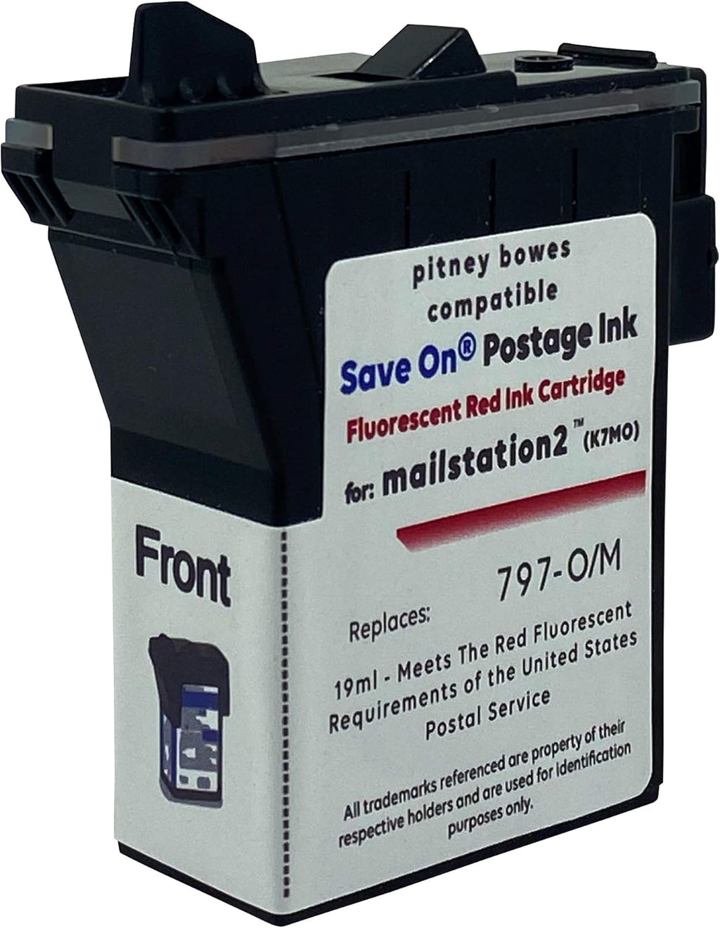 Red Fluorescent Ink Cartridge for Postage Meter V2956