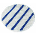 Blue/White Rayon Round Carpet Bonnet, 19x22 Diameter K700