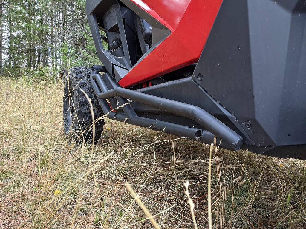 Black Bolt-On Nerf Bars Rock Sliders Brush Guard Tree Kickers for Polaris Pro XP A536588