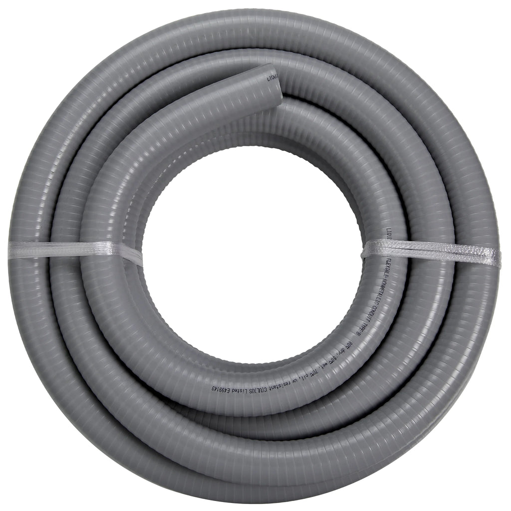 25 ft Flexible PVC Non Metallic Liquid Tight Electrical Conduit L255447