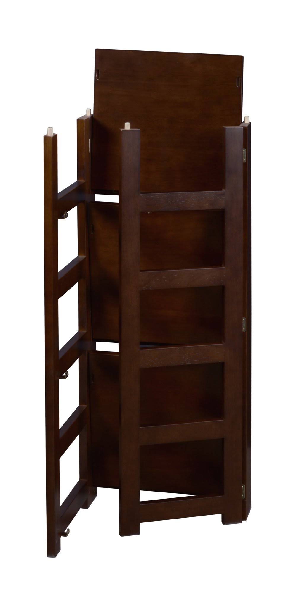 White 67x22 High Square Folding Bookcase K532515