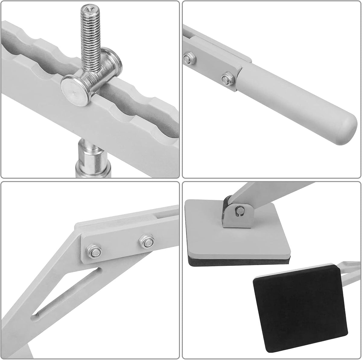 Dent Pull Lever Bar with 6 Claw Hook, Aluminum Alloy, Pack of 2 T25100