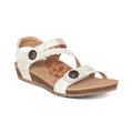 Jillian Braided Quarter Strap Gold Shoes L2774