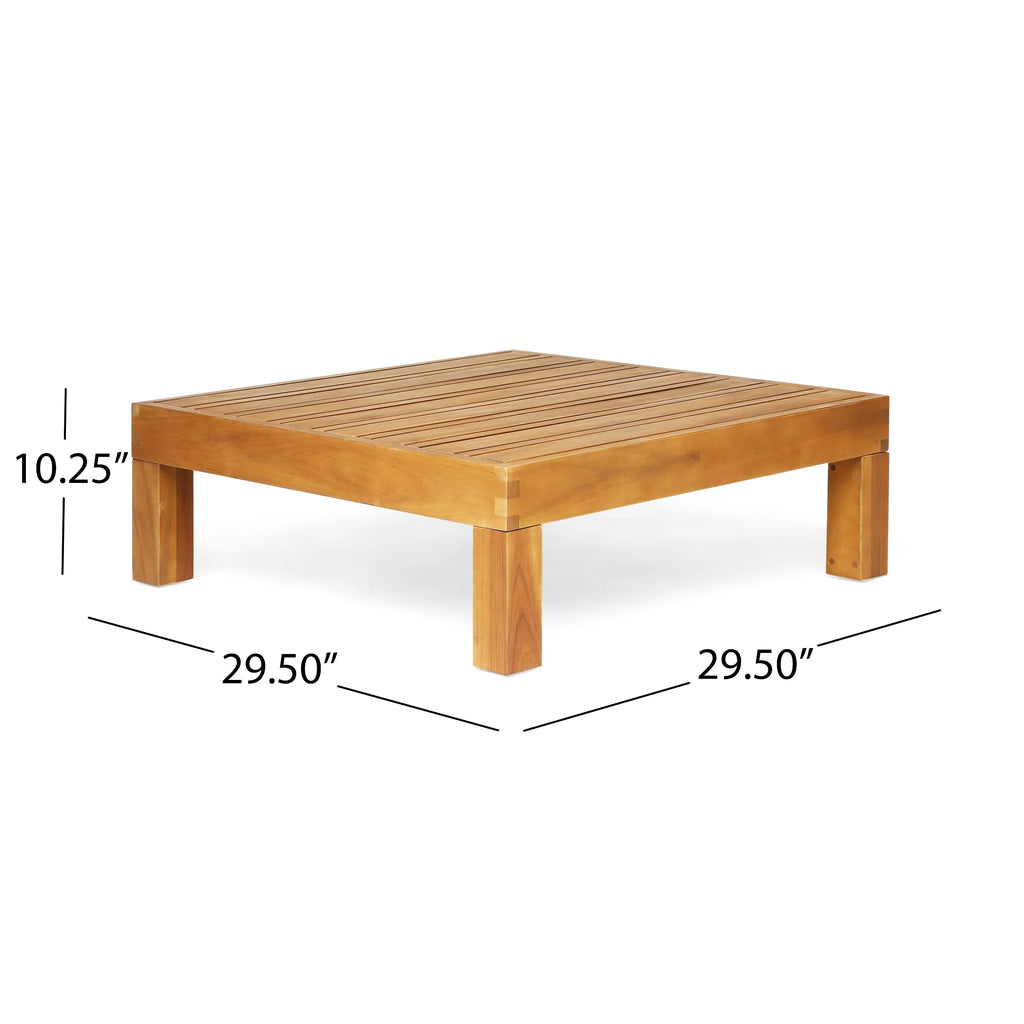 Outdoor 11 Seater Acacia Wood Sectional Sofa and Club Chair Set L264