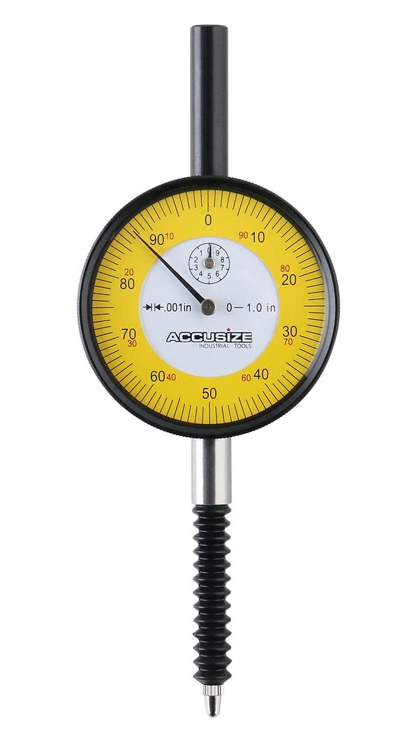 0-1 x 0.001 Lug Back Dial Indicator, Pack of 2 I458258