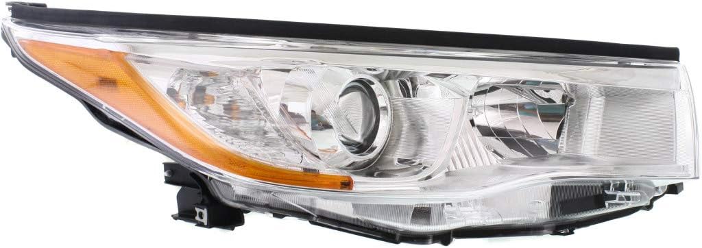 Passenger Side Halogen Headlight for Toyota Highlander 2014 2015 2016 P298