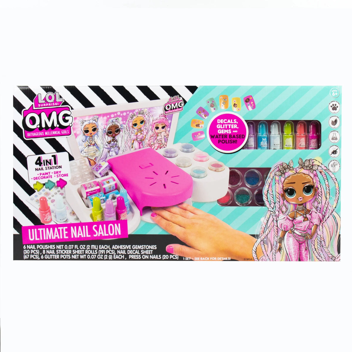 4-in-1 Manicure Set with Water Based Nail Polish V94319