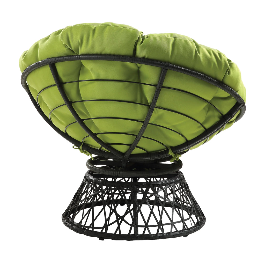 Purple Woven Wicker Papasan Chair I496716