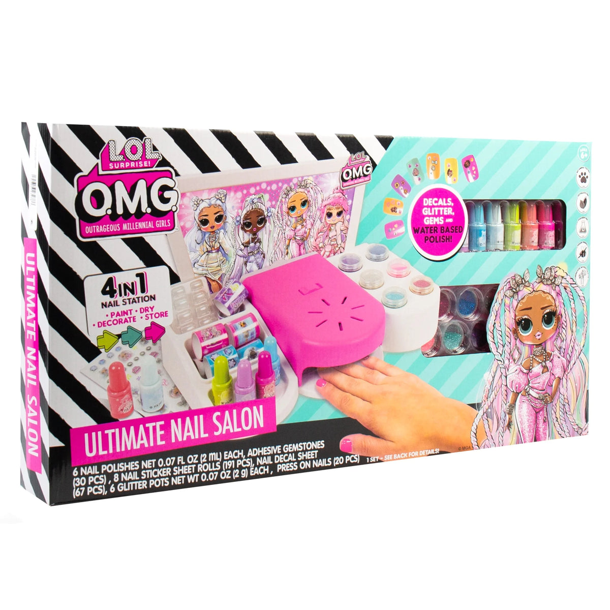 4-in-1 Manicure Set with Water Based Nail Polish V94319