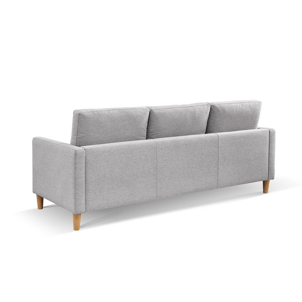 Light Grey Convertible Sectional Sofa with Ottoman G13344