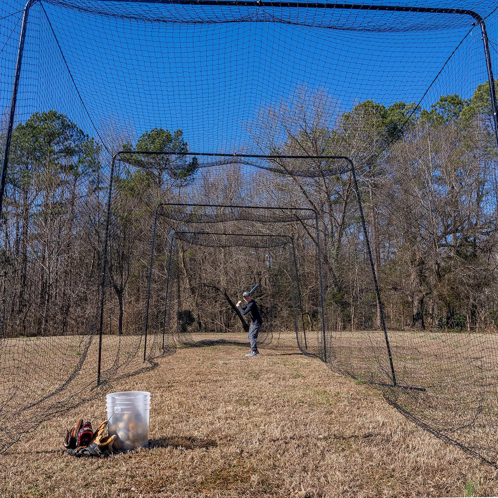 40 and 60 Foot Batting Cage with Frame and Netting B236